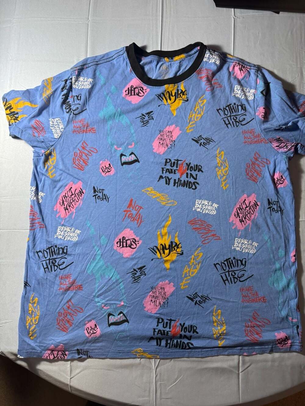 Disney Parks Hercules Hades All-Over Print Graphic T-Shirt